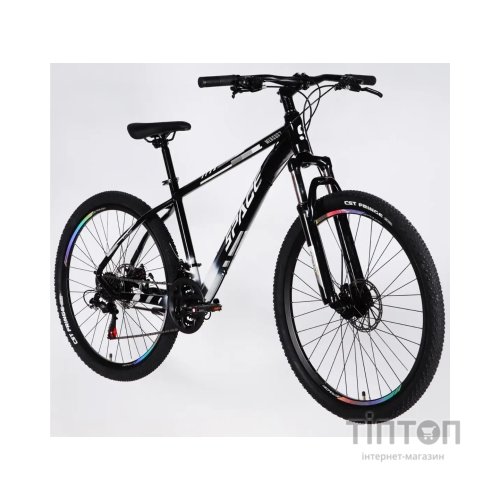 Велосипед Space 27.5" MERCURY DD FR рама-17" AL 2026 чорно-білий (OPS-SP-27.5-075)