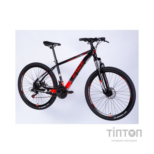 Велосипед Space 27.5" MERCURY DD FR рама-17" AL 2026 чорно-червоний (OPS-SP-27.5-076)