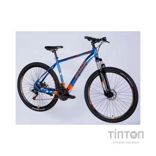 Велосипед Space 27.5" MERCURY DD FR рама-17" AL 2026 синьо-помаранчевий (OPS-SP-27.5-073)