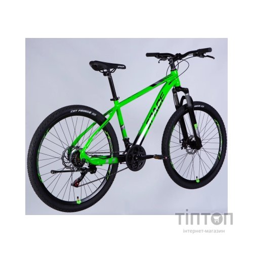 Велосипед Space 27.5" MERCURY DD FR рама-17" AL 2026 зелено-чорний (OPS-SP-27.5-074)