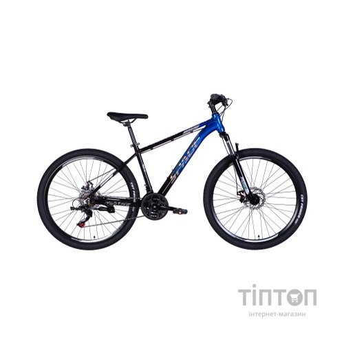 Велосипед Space 27.5" PHAETON DD FR рама-17" AL 2026 чорно-синій (OPS-SP-27.5-081)