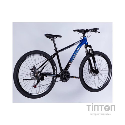 Велосипед Space 27.5" PHAETON DD FR рама-17" AL 2026 чорно-синій (OPS-SP-27.5-081)