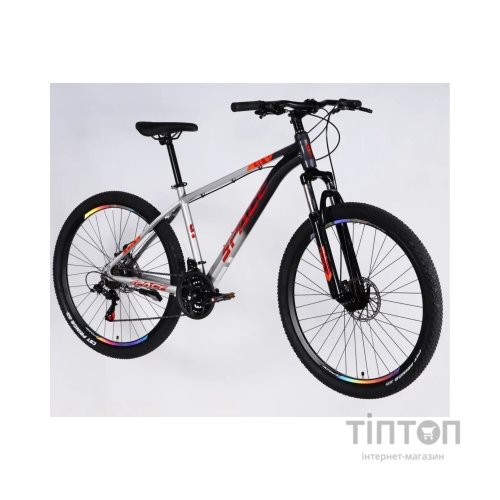 Велосипед Space 27.5" PHAETON DD FR рама-17" AL 2026 сіро-сріблястий (OPS-SP-27.5-082)