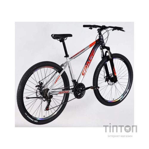 Велосипед Space 27.5" PHAETON DD FR рама-17" AL 2026 сіро-сріблястий (OPS-SP-27.5-082)