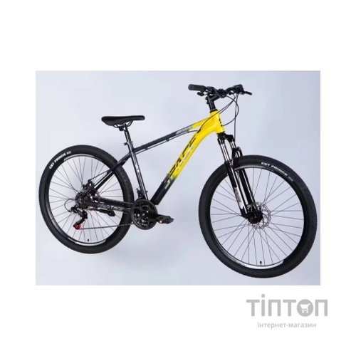 Велосипед Space 27.5" PHAETON DD FR рама-17" AL 2026 сіро-жовтий (OPS-SP-27.5-084)