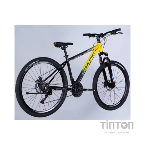 Велосипед Space 27.5" PHAETON DD FR рама-17" AL 2026 сіро-жовтий (OPS-SP-27.5-084)
