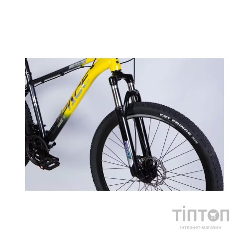 Велосипед Space 27.5" PHAETON DD FR рама-17" AL 2026 сіро-жовтий (OPS-SP-27.5-084)