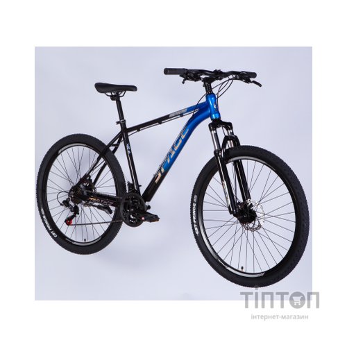 Велосипед Space 27.5" PHAETON DD FR рама-19" AL 2026 чорно-синій (OPS-SP-27.5-087)