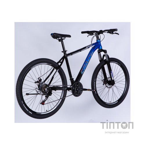 Велосипед Space 27.5" PHAETON DD FR рама-19" AL 2026 чорно-синій (OPS-SP-27.5-087)