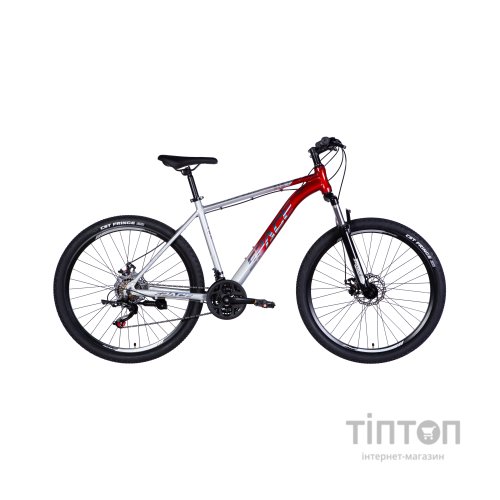 Велосипед Space 27.5" PHAETON DD FR рама-19" AL 2026 сріблясто-червоний (OPS-SP-27.5-085)