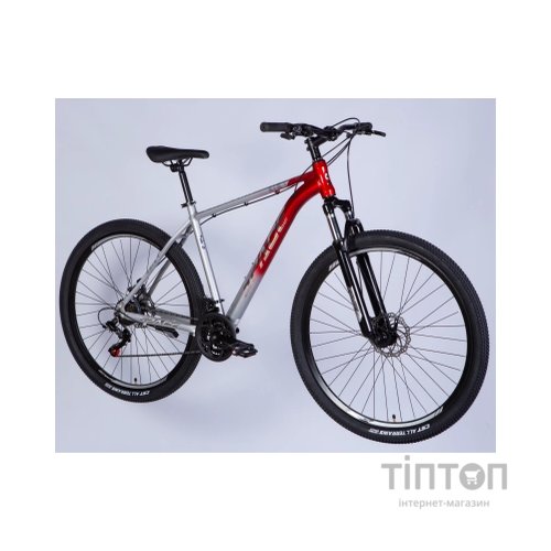 Велосипед Space 27.5" PHAETON DD FR рама-19" AL 2026 сріблясто-червоний (OPS-SP-27.5-085)