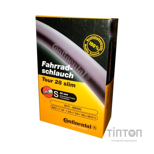 Велосипедна камера Continental Tour 28" Slim 28-609 / 37-642 RE PR42mm (181991)