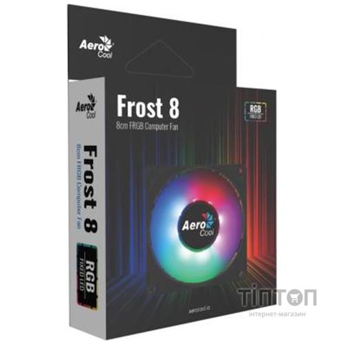 Кулер Aerocool Frost 8 FRGB Molex, 80х80х25 мм, 3-Pin
