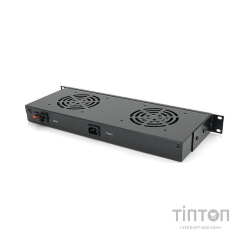 Вентиляторний модуль 2 вент. з термостатом, 19" 1U Merlion (31227 / JG-02)