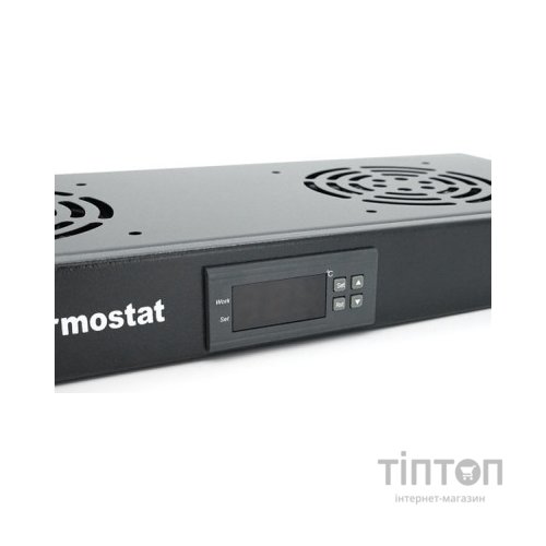 Вентиляторний модуль 2 вент. з термостатом, 19" 1U Merlion (31227 / JG-02)