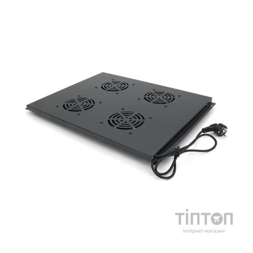 Вентиляторний модуль 4 вент. з термостатом, 19" 1U, для глибини 800мм Merlion (31231 / JG-06-4Fan)