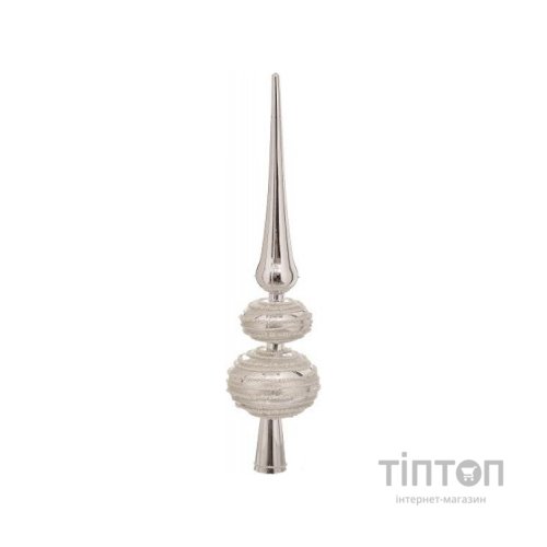 Верхівка на ялинку Jumi Верхівка для ялинки, пластик, сріблястий, 29 см (5900410889989)