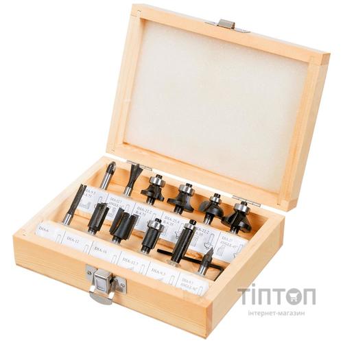 Набір фрез Verto фрез 12 шт, хвостовик 6 мм (60H008)