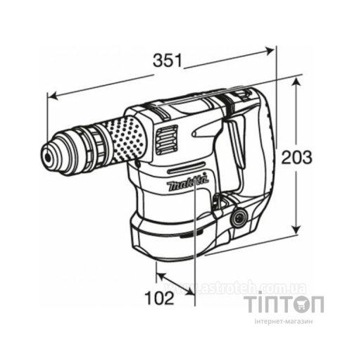 Відбійний молоток Makita HK1820