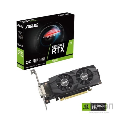 Відеокарта ASUS GeForce RTX3050 6Gb OC LP BRK (RTX3050-O6G-LP-BRK)