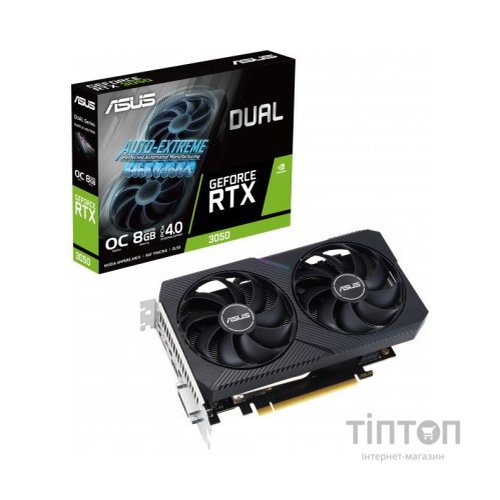 Відеокарта ASUS GeForce RTX3050 8Gb DUAL OC (DUAL-RTX3050-O8G-V2)
