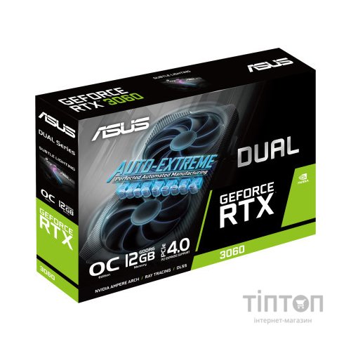 Відеокарта ASUS GeForce RTX3060 12Gb DUAL OC V2 LHR (DUAL-RTX3060-O12G-V2)