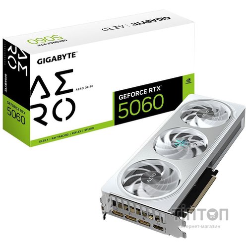 Відеокарта GIGABYTE GeForce RTX5060 8Gb AERO OC (GV-N5060AERO OC-8GD)