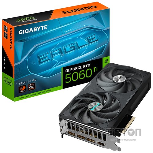 Відеокарта GF RTX 5060 Ti 16GB GDDR7 Eagle OC Gigabyte (GV-N506TEAGLE OC-16GD)