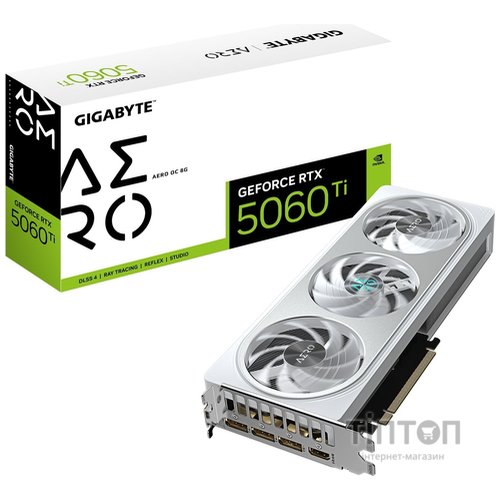 Відеокарта GIGABYTE GeForce RTX5060Ti 8Gb AERO OC (GV-N506TAERO OC-8GD)