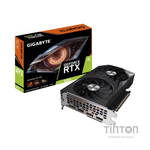 Відеокарта GIGABYTE GeForce RTX3060 8Gb GAMING OC (GV-N3060GAMING OC-8GD)