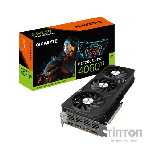 Відеокарта GIGABYTE GeForce RTX4060Ti 16Gb GAMING OC (GV-N406TGAMING OC-16GD)