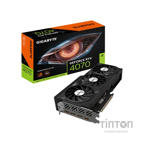 Відеокарта GIGABYTE GeForce RTX4070 12Gb WINDFORCE OC (GV-N4070WF3OC-12GD)