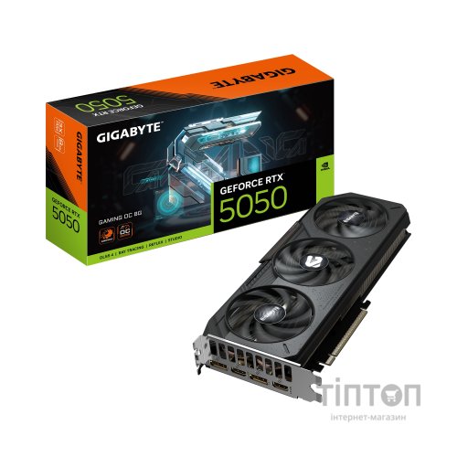 Відеокарта GIGABYTE GeForce RTX5050 8Gb GAMING OC (GV-N5050GAMING OC-8GD)