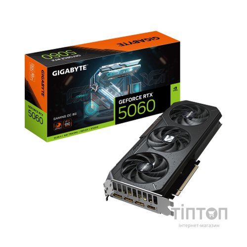 Відеокарта GIGABYTE GeForce RTX5060 8Gb GAMING OC (GV-N5060GAMING OC-8GD)