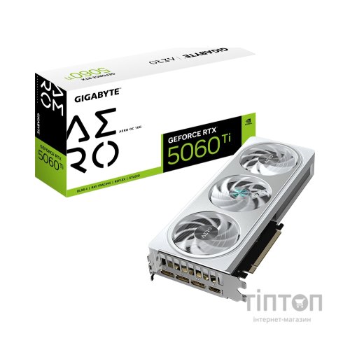 Відеокарта GIGABYTE GeForce RTX5060Ti 16Gb AERO OC (GV-N506TAERO OC-16GD)