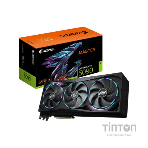 Відеокарта GIGABYTE GeForce RTX5090 32GB AORUS MASTER (GV-N5090AORUS M-32GD)