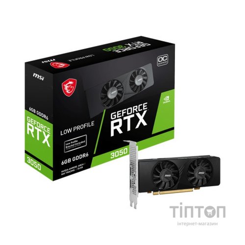 Відеокарта MSI GeForce RTX3050 6Gb LP OC (RTX 3050 LP 6G OC)