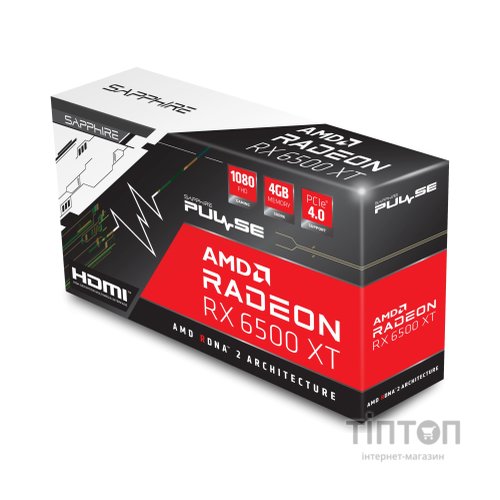 Відеокарта Sapphire Radeon RX 6500 XT 4Gb PULSE DUAL (11314-01-20G)