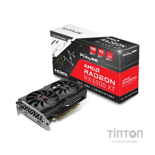 Відеокарта Sapphire Radeon RX 6500 XT 4Gb PULSE DUAL (11314-01-20G)