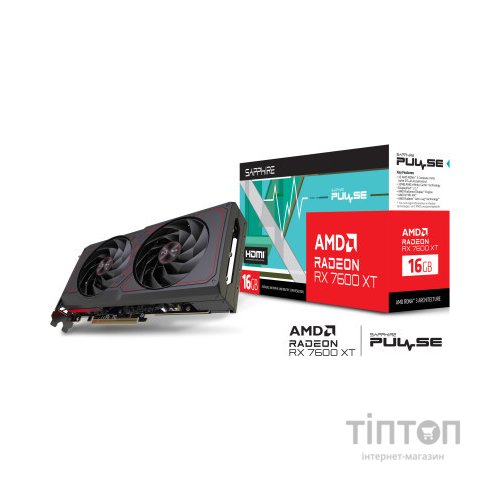 Відеокарта Sapphire Radeon RX 7600 XT 16GB PULSE (11339-04-20G)