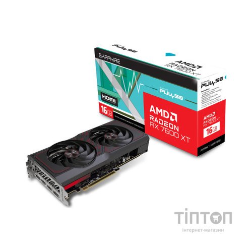 Відеокарта Sapphire Radeon RX 7600 XT 16GB PULSE (11339-04-20G)