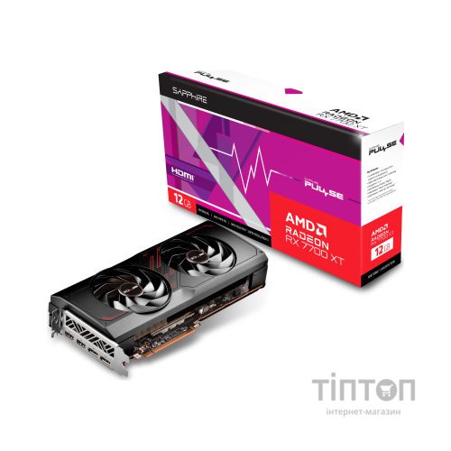 Відеокарта Sapphire Radeon RX 7700 XT 12GB PULSE (11335-04-20G)