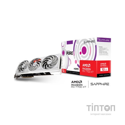 Відеокарта Sapphire Radeon RX 7700 XT 12GB PURE (11335-03-20G)