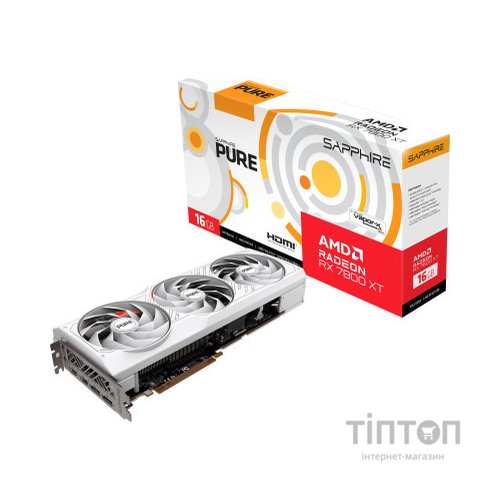 Відеокарта Sapphire Radeon RX 7800 XT 16GB PURE (11330-03-20G)