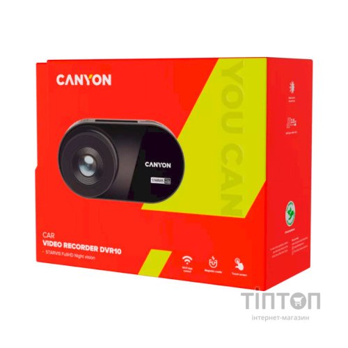 Відеореєстратор Canyon DVR10 FullHD 1080p Wi-Fi Black (CND-DVR10)