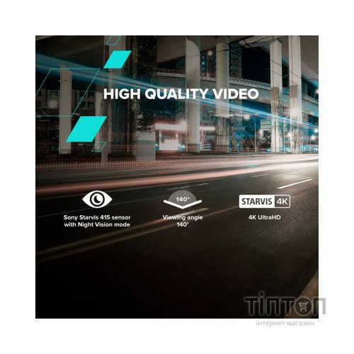 Відеореєстратор Canyon DVR40GPS UltraHD 4K 2160p GPS Wi-Fi Black (CND-DVR40GPS)