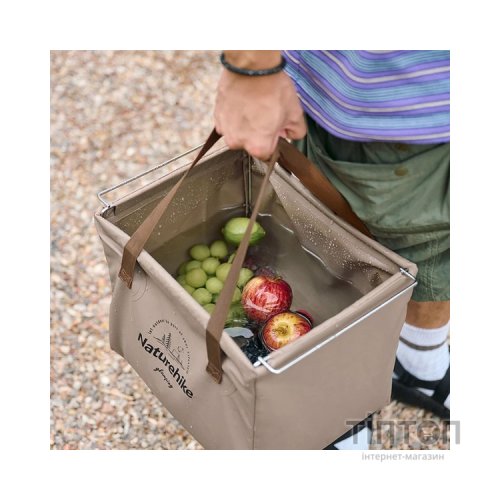 Відро складне Naturehike CNH22SN002 ПВХ 20л Tan (6927595795132)