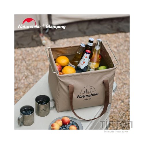 Відро складне Naturehike CNH22SN002 ПВХ 20л Tan (6927595795132)