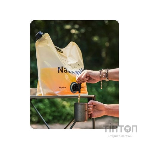 Відро складне Naturehike CNK2450CF027 для води 10 л, жовте (6927595798355)