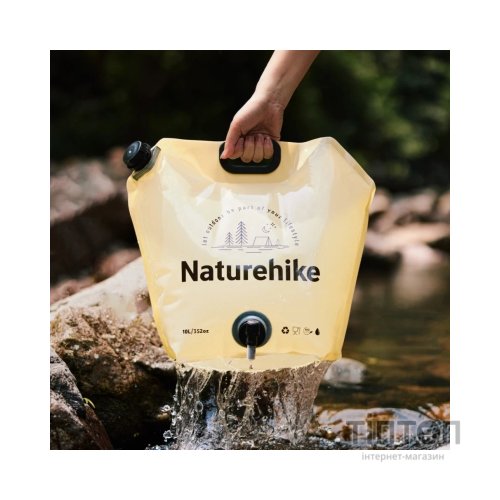 Відро складне Naturehike CNK2450CF027 для води 10 л, жовте (6927595798355)